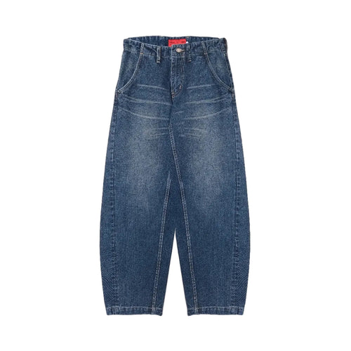 Amomento Barrel Blue Faded Wash - Celana Jeans Barrel