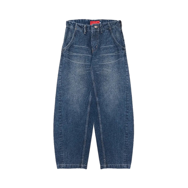 Amomento Barrel Blue Faded Wash - Celana Jeans Barrel