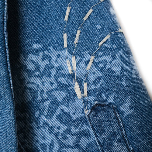 Arise Laser Embro - Kemeja Wash Denim